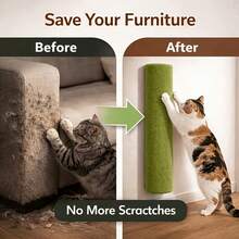 Self-Adhesive Cat Scratch Board Cat Scratching Post Cat Climbing Frame Cat Scratch Pillar Cat Gift For Living Room Bedroom Sofa Wall Cat Owner Cat Exercise And Rest Promote Scratching Habits Valentine's Day Thanksgiving Party Birthday Gifts - Multicolor - View 3