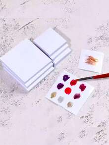 Nail Polish Mixing Pads Disposable Waterproof 100pcs/50pcs/10pcs - Nail Art Supplies And Tools, Backed Nail Essence, Nail Accessories - For Nail Polish Mixing, Nail Polish Mixing Pads Are Practical Nail Art Tools, Freely Mix Nail Colors, Create Exquisite Fingertips, Suitable For Daily School Wear, Dating, Shopping, And Various Holiday Styling. - Multicolor - View 1
