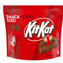 Kit Kat Milk Chocolate Wafer Snack Size Candy Bags, Crispy Wafer Chocolate Treat, 10.78 Oz, 2 Pack - Chocolate - View 3