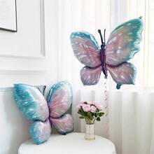 1/2/4 Stücke 40 Zoll Farbverlauf Lila Blau Rosa Gold Schmetterling Folienballon Großer bunter Schmetterling Aluminiumfolienballon für Schmetterling Thema Mädchen Geburtstagsparty Babyparty Hochzeitsdekoration Zubehör - Schmetterling - Übersicht 7