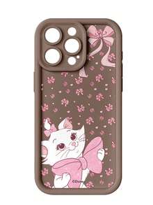 Funda para teléfono Disney Cute Marie, para iPhone 17 Pro Max, 17 Pro, 16, 15, 14 Plus, 13, 12, 11 Pro Max, XS Max, XR. Diseño minimalista y moderno con estampado de dibujos animados. - Caqui - Ver 5