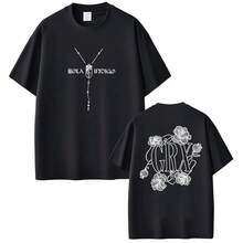 Lola Indigo GRX Tour 2026 Double Sided Printed T Shirt For Men Women Fashion O-Neck T-Shirts Casual Oversized Cotton Tee Shirt - 白色 - 查看 1