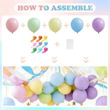 Pastel Balloons Latex Party Balloons With Pastel Streamers, Star Garland And Gold Number Balloon, Birthday Decorations For Women Girl, Multicolor Macaron Balloons For Birthday Rainbow Party Baby Shower Wedding Decorations - 21st Birthday - 查看 8