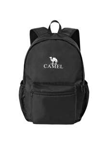 CAMEL CROWN 可折叠大容量旅行背包，短途旅行及健身收纳包 - 暗夜黑 - 查看 8