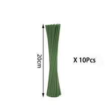 20pcs/60pcs/100pcs Super Sturdy & Non-Curling Floral Wire Stems, Suitable For Making Artificial Flower Bouquets, Preserved Rose Decorations, DIY Flower Stems & Bases - Green - View 14