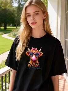 Women T-Shirts - Black - View 1