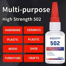 10pcs 502 Super Glue, 1.23oz/35g Clear Adhesive, Fast Drying No Drip Multi-Purpose Glue, Suitable For Slime, DIY Crafts, School And Home Repair - Multicolor - View 6