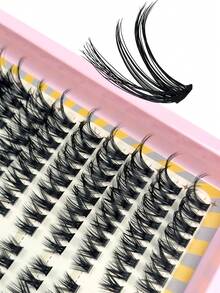 216pcs 30D Natural Soft Lightweight Reusable False Eyelash Clusters, Suitable For Beginners, Individual False Eyelash Clusters - D - View 2