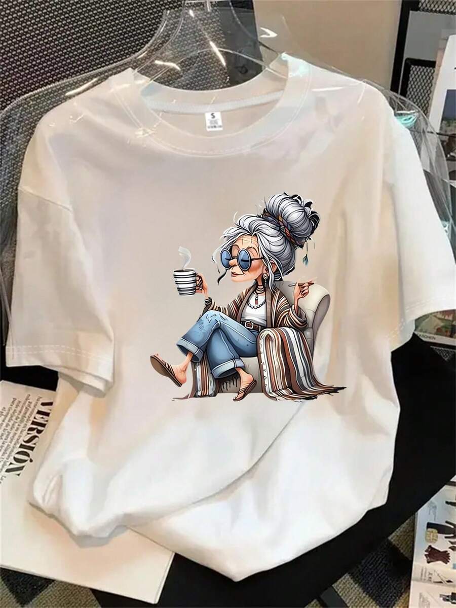 Halloween Graphic T-Shirt - White - View 1
