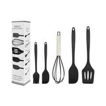 5pcs Silicone Spatula & Spoon Set, Silicone Cooking Utensils, Heat Resistant 600°F Non-Stick Silicone Spatulas & Spoons, Suitable For Cooking & Baking - Multicolor - View 11