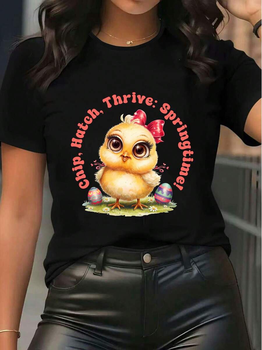 Women T-Shirts - Black - View 1