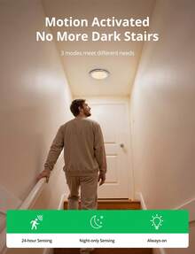 4 Pack Rechargeable Motion Sensor Ceiling Light With Remote Wireless Magnetic LED Lights, Battery Operated Stick On Ceiling Shower Lights Renter Friendly For Closet Bedroom Hallway - 3-color Sensor Ceiling Light - View 8