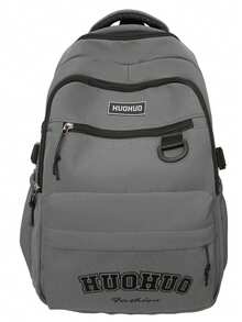 Mochila casual unisex para parejas, mochila ligera y resistente a las arrugas de nailon, mochila minimalista a juego para la escuela, el trabajo y el uso diario - Multicolor - Ver 11