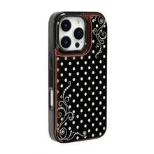 Pearl Polka Dot Dream Patterned Card Holder Leather Case Is Compatible With IPhone 17 Pro Max/Air/16/15/14/13/12/11.For Samsung S22/S23/S24/25. It's An Ideal Gift For Christmas, Valentine's Day, And New Year's, Perfect For Boyfriends, Girlfriends, And Family. - 棕色 - 查看 18