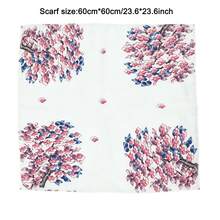 1pc Women's Magnetic Buckle Scarf, Ditsy Floral Lightweight Translucent Chiffon Neck Scarf, Decorative Travel & Photography Clothing Accessory, Slouchy Quick & Easy Tie Scarf, Ditsy Floral Pattern Print With Exquisite Scarf Buckle Decoration, Suitable For Daily Commute, Casual, Party, Travel, Photography, Minimalist & Fashion Style, Very Lightweight, More Suitable As A Decorative Accessory - Multicolor - View 12