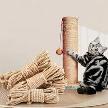 Rascador para Gatos de Cuerda de Sisal Natural, Juguete DIY, Protector de Muebles, Poste Rascador - Diseño de Árbol de Cuerda para Gatitos y Gatos - 4 mm-50 m - Ver 4