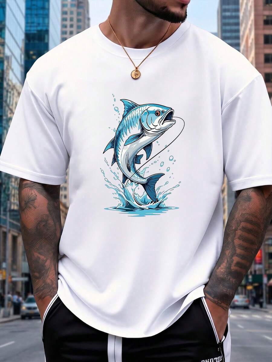 Men T-Shirts - 白色 - 查看 1
