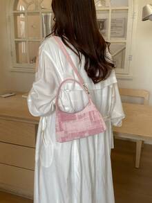 Fashion Shoulder Bag, New Versatile Foreign Texture Handbag, Women's Bag - Pink - View 5