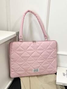 1個學生筆電包 11"/13"/15" 蝴蝶結印花休閒中性保護套 小收納袋 文件袋 筆電保護套 電腦攜帶包 11 13 15" 便攜式桌上型保護袋 適用於Mac Book HP 女孩、青少年女孩與男孩 適用於iPad Air 4 5 Pro 保護殼 防震包 - 粉色 - 查看 10