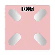 A High-Precision Electronic Scale For Home Use Made Of Glass, Featuring A Four-Point Sensor, Kilogram/Pound Unit Conversion, And Anti-Slip Design. - Pink - View 2