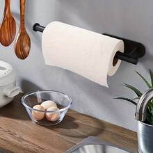 Self-Adhesive Under Cabinet Wall Mounted Paper Towel Holder, Kitchen Paper Towel Rack, Ideal For Paper Towels, Kitchen, Bathroom, Sink, Pantry And Refrigerator, Kitchen Supplies - Multicolor - View 5
