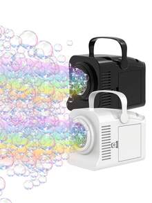 Fully Automatic Bubble Machine - A Portable Bubble Machine With A Handle, Capable Of Producing Over 10,000 Bubbles Per Minute. An Automatic Leak-Proof Children's Bubble Blower, Rechargeable, Perfect For Parties And Weddings. (Without Batteries And Without Bubbles) - Multicolor - View 3