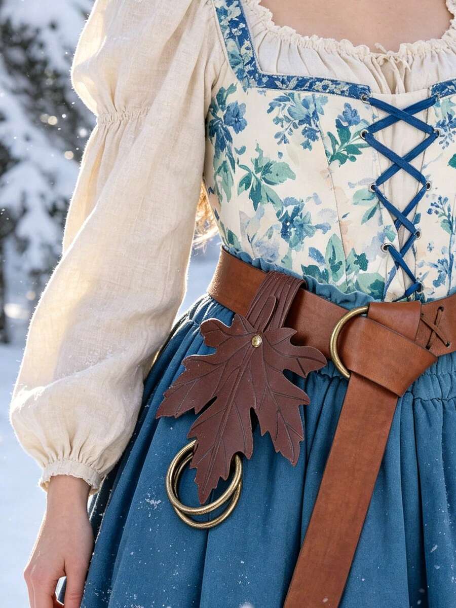 1件中世紀裙子夾式腰帶 裙子腰帶配件 文藝復興裙子腰帶配件 維京 Cosplay 服裝配件 萬聖節服裝 - A - 查看 1