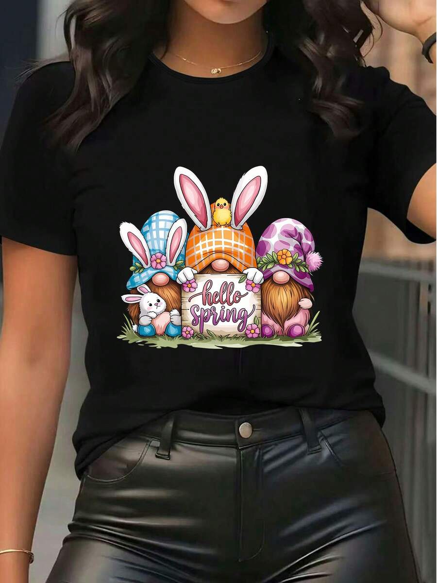 Women T-Shirts - Black - View 1