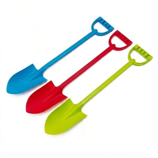 1pc Kids Beach Snow Garden Shovel, 20.47in Large Size Pointed Head Garden Shovel, 3 Colors Available, Suitable For Beach, Snow And Various Outdoor Scenes, Garden Lawn Planting Digging Tool, Holiday Decoration, Creative Gift Shovel Set, With Anti-Slip Handle And Multi-Angle Digging Head, Outdoor Family Entertainment, Kids Suitable, Party Gift, Kids Gift, Birthday Gift