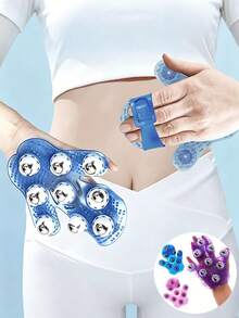 1pc Multifunctional Roller Massage Glove With Built-In Massage Ball, Suitable For Neck, Back, Shoulders, Buttocks, Face And Other Areas, Relieving Muscle Tension And Pressure, Full Body Deep Massage Tool, Women's Gift, Men's Gift - High-quality Massage Gloves - View 4