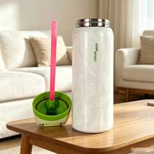 O'WALAFreeSip    24oz 710ml /32oz 950ml Cup Vacuum Flasks & Thermoses Water Bottle Drinkware Thermo Tumbler Stainless Steel Thermal Mug Cold Hot Coffee - Bóng ma sáng - 32oz - Xem 5