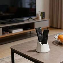 1 buah Rak Organizer Remote Control 2 Slot, Cocok untuk TV/DVD/Blu-Ray Player/Sistem Audio/Konsol Game, Pengorganisasian Media Ruang Tamu/Kamar Tidur, Kotak Penyimpanan Remote Control Dekoratif dengan Ruang Penyimpanan - Beraneka warna - View 6