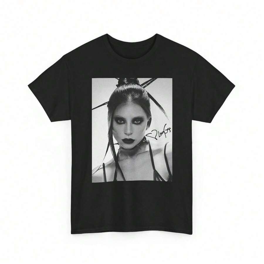 Retro  Gaga Abracadabra Music T-Shirt, Mayhem Ball Tour Tee Gift For Fans Y2k Top Summer Tops For Women Going Out Top - Black 3 - View 1