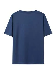 Nueva Camiseta Holgada, Cómoda, Versátil y Suave, Camiseta a la Moda, Top Elástico Estilo Hip-hop, Sensación Exquisita, Textura Juvenil - Blanco - Ver 9