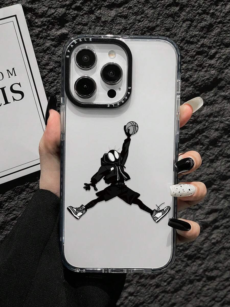 1個跳躍男孩印花歐美肖像運動風圖案手機保護殼,適用於Apple iPhone11/12/13/14/15/16/16PRO/16PROMAX, GalaxyA05/A15/A25/A35/A53/A54/A55/S23/S24 - 彩色 - 查看 1