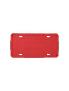 Moldura de Placa de Licença de Silicone, Suporte de Placa de Licença Flexível Resistente à Ferrugem, à Prova de Choques e Arranhões, 12,20" X 6,30" Acessório Externo de Carro Resistente às Intempéries, Adequado para Sedãs, SUVs, Caminhões - Moldura da placa - Visão 11