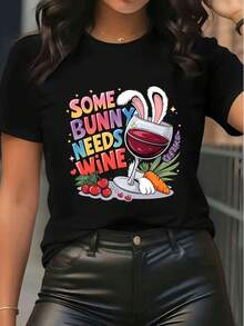 Women T-Shirts - Black - View 1