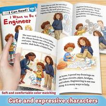 Engineer Theme Reading Book, Early Learning Writing Notebook With Career Dream Story Pages For Home Classroom Daily Study Use - Career Dream Reading Notebook - View 7