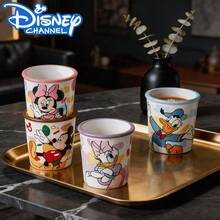 Disney Mickey Minnie Donald Daisy 4pcs Ceramic Mug Set, Cute Cartoon Coffee Cups With Gift Box, Ramadan Eid Gift Idea, Heat-Resistant Tea Water Milk Daily Water Cups - Multicolor - View 12
