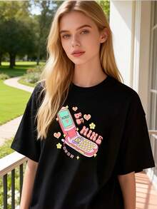 Women T-Shirts - Black - View 6