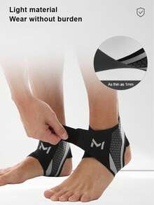 1pc/Set: Ankle Support Compression Guard, Foot Protector, Unisex, Suitable For Daily Exercise. Featuring 1mm Thin Ankle Protection Design, Applicable For Fitness, Weightlifting Training, Cycling, Yoga, Pilates, Camping, Hiking, Walking, Basketball And Baseball Activities. - Multicolor - View 8