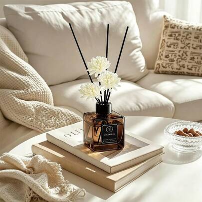 1pc Long-Lasting Reed Diffuser, Aromatherapy Essential Oil Air Freshener, Suitable For Home, Office And Holiday Gifts