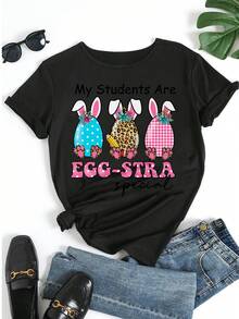 Women T-Shirts - Black - View 5
