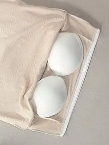 Atasan Tank Top Rajut Bergaris Wanita dengan Bantalan yang Dapat Dilepas, Rompi Bertali Berongga dengan Leher Bulat dan Bahu Terbuka, Pakaian Luar Serbaguna dan Bernapas - Aprikot - View 8