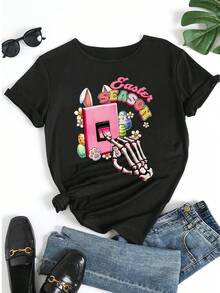 Women T-Shirts - Black - View 5