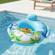 Baby Swim Ring, Children's Swim Ring, Shark Shaped Inflatable Swim Ring Baby Pool Float Summer Boys And Girls Inflatable Swim Toy Cartoon Swim Ring Suitable For Toddlers, Beach - Blue - View 9