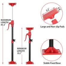 2 Pack Cabinet Jacks For Installing Cabinets Telescopic Thir - Red - View 2