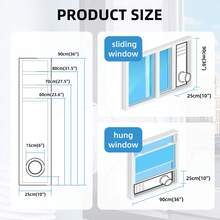 Kit Penyegel Jendela AC Portabel, Pemasangan Tanpa Bor, Pengikat Resleting, Cocok Untuk AC Portabel, Tersedia Dalam Berbagai Ukuran, Pilihan Ideal Untuk Menjaga Interior Rumah Anda Tetap Sejuk - MultiWarna - View 12