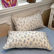 4-Piece Ruffled Duvet Cover Set, Soft And Comfortable Bedroom Bedding, Ruffled Design With Cute Floral And Cartoon Animal Patterns, Breathable And Soft All-Season Bedding Set, Includes 1 Duvet Cover, 1 Bed Sheet, 1 Or 2 Pillowcases, No Filling, Suitable For Bedroom, Dorm, Home Use, Multiple Size Options - Baby Blue - View 6