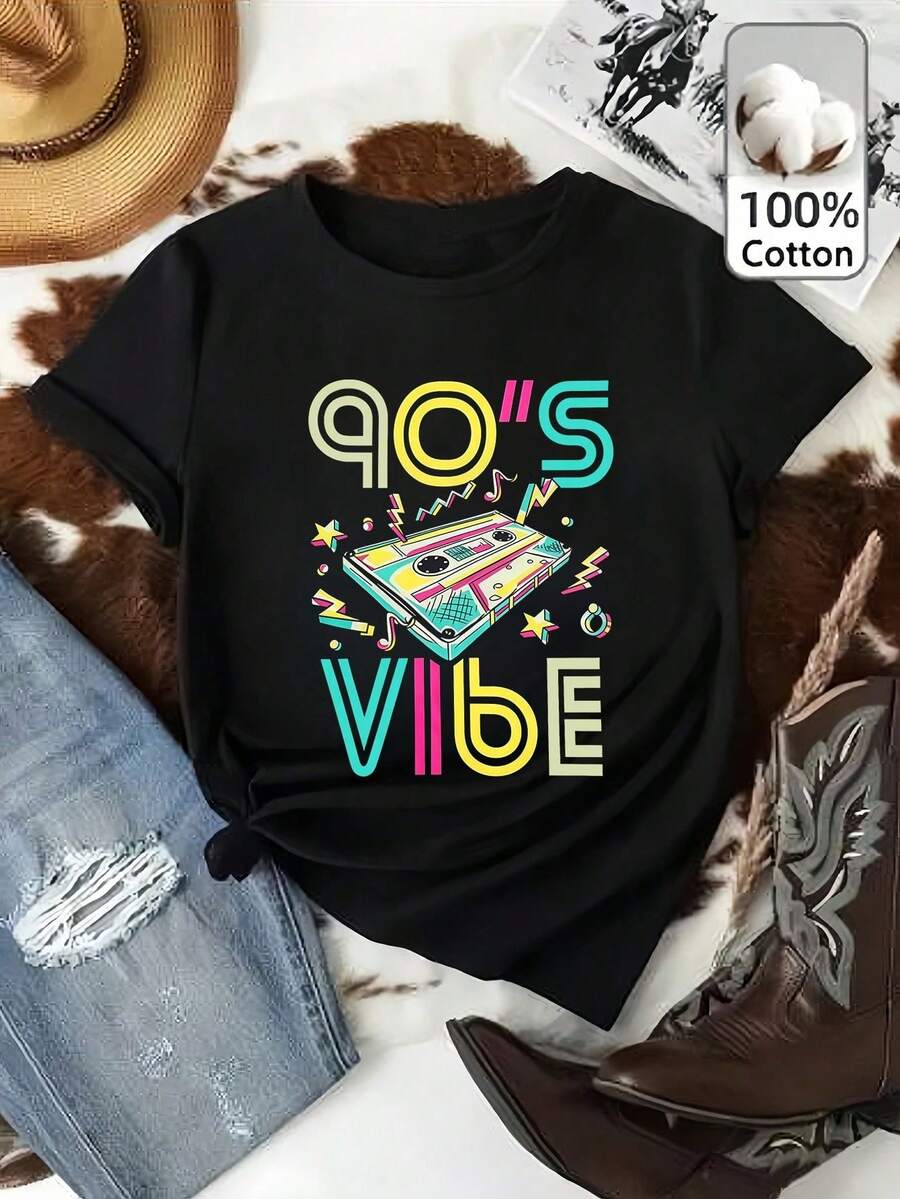 Women T-Shirts - Black - View 1